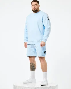 Große Größen - F Bomb Sweatshirt Ocean Wave Blau