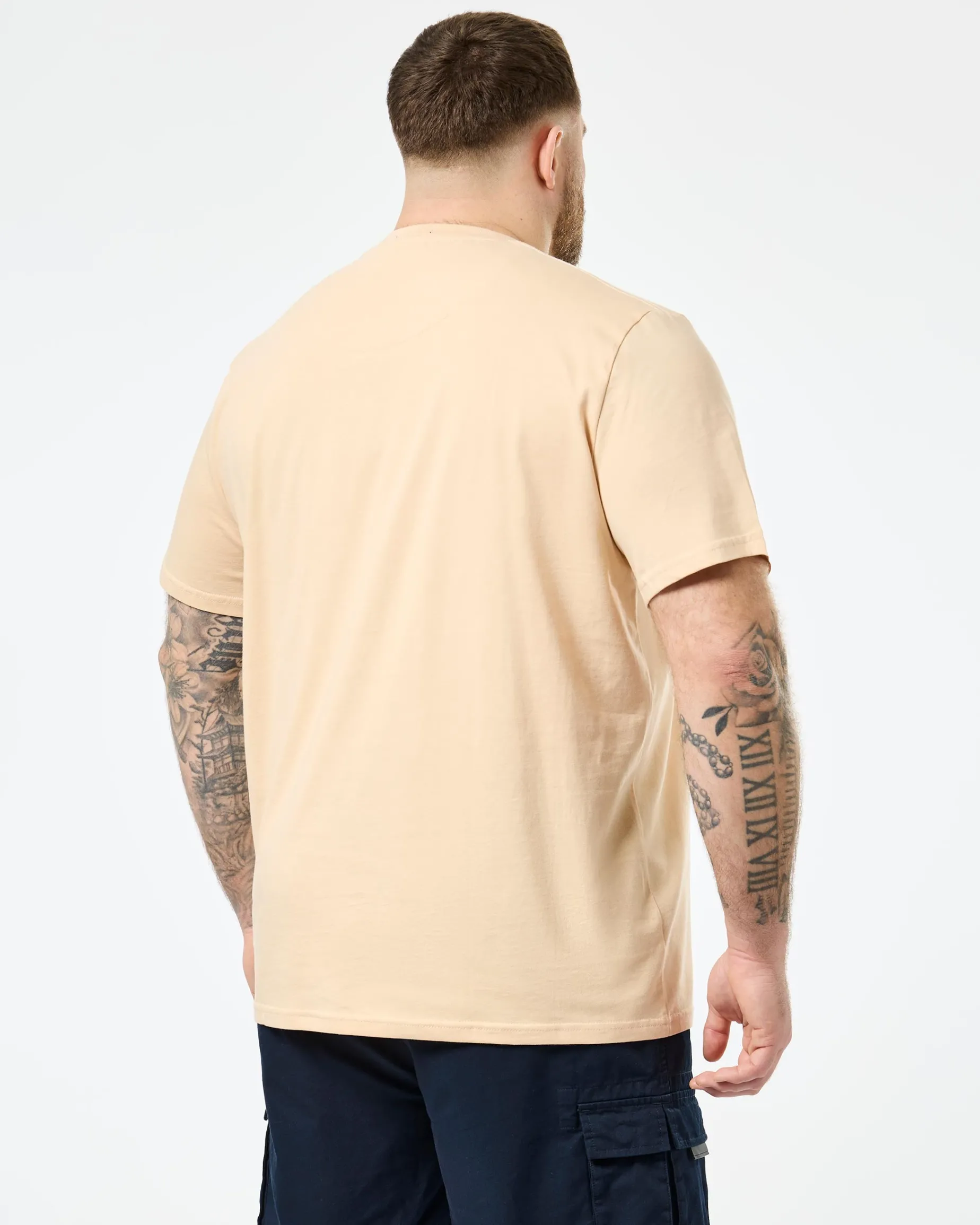 Große Größen - Hallelujah Grafik T-Shirt Deep Champagne