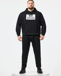 Große Größen - HM Service Classic Hoodie Schwarz