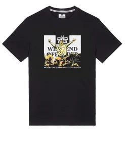 Große Größen - Leo Gregory Grafik-T-Shirt Schwarz