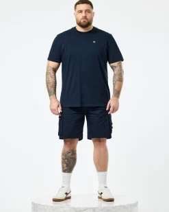 Große Größen - Manuel T-Shirt Navy/Mid House Check