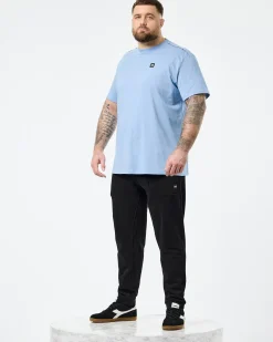 Große Größen - Manuel T-Shirt Sea Marine Blue/Mid House Check