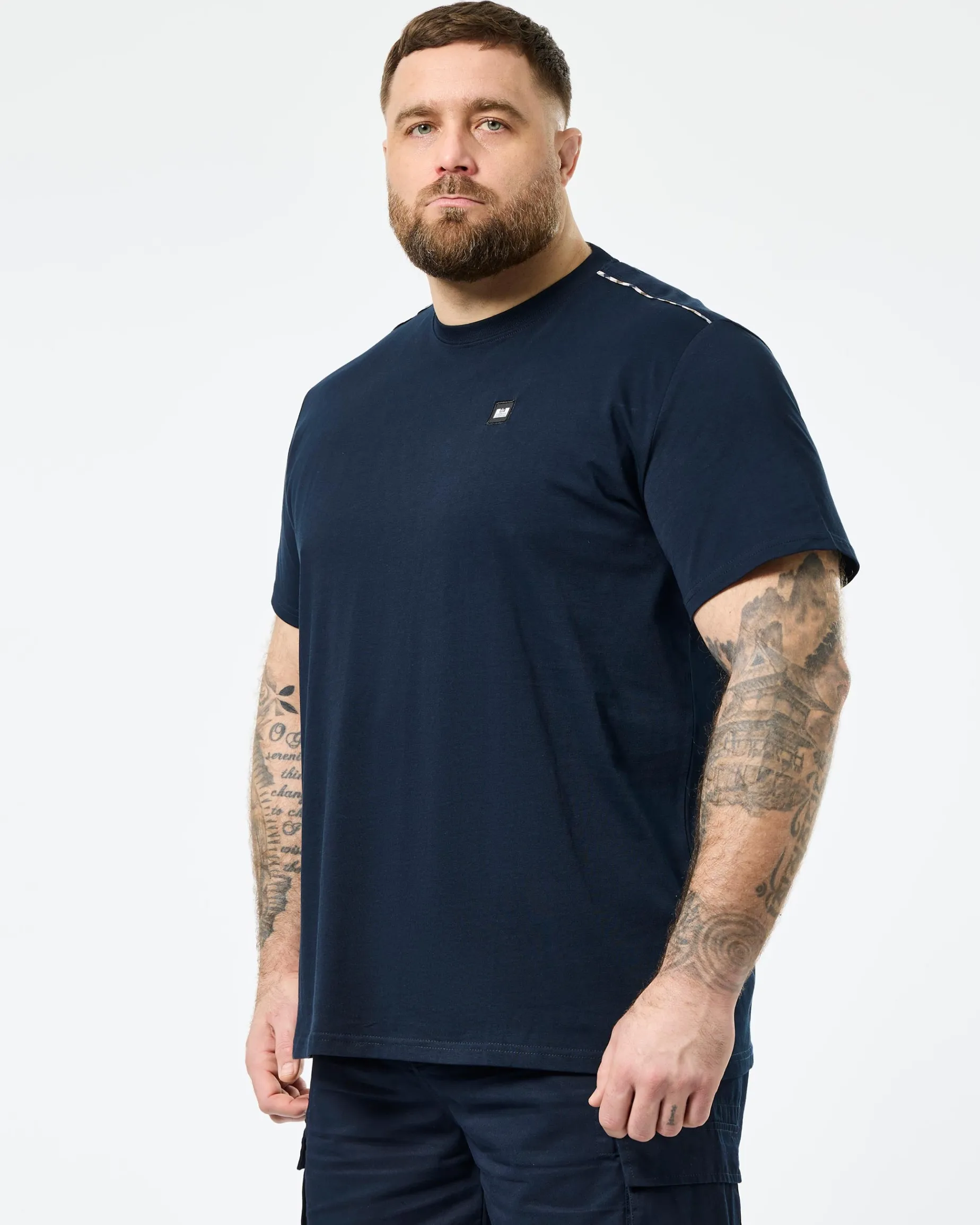Große Größen - Manuel T-Shirt Navy/Mid House Check