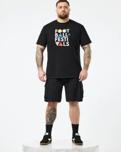 Große Größen - Mascia Cargo Shorts Schwarz