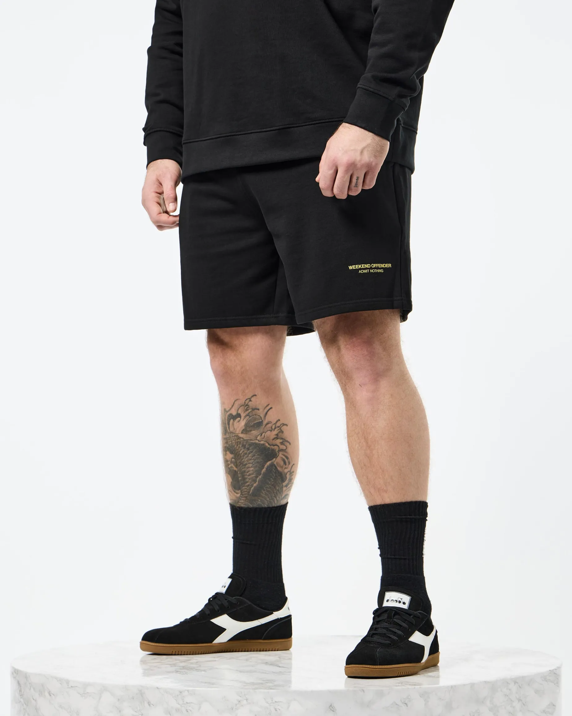 Große Größen - Mytros Shorts Schwarz/Peridotgrün