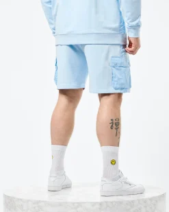Große Größen - Pink Sands Jogger Shorts Ozeanwellenblau