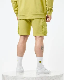 Große Größen - Pink Sands Jogger Shorts Peridot Grün