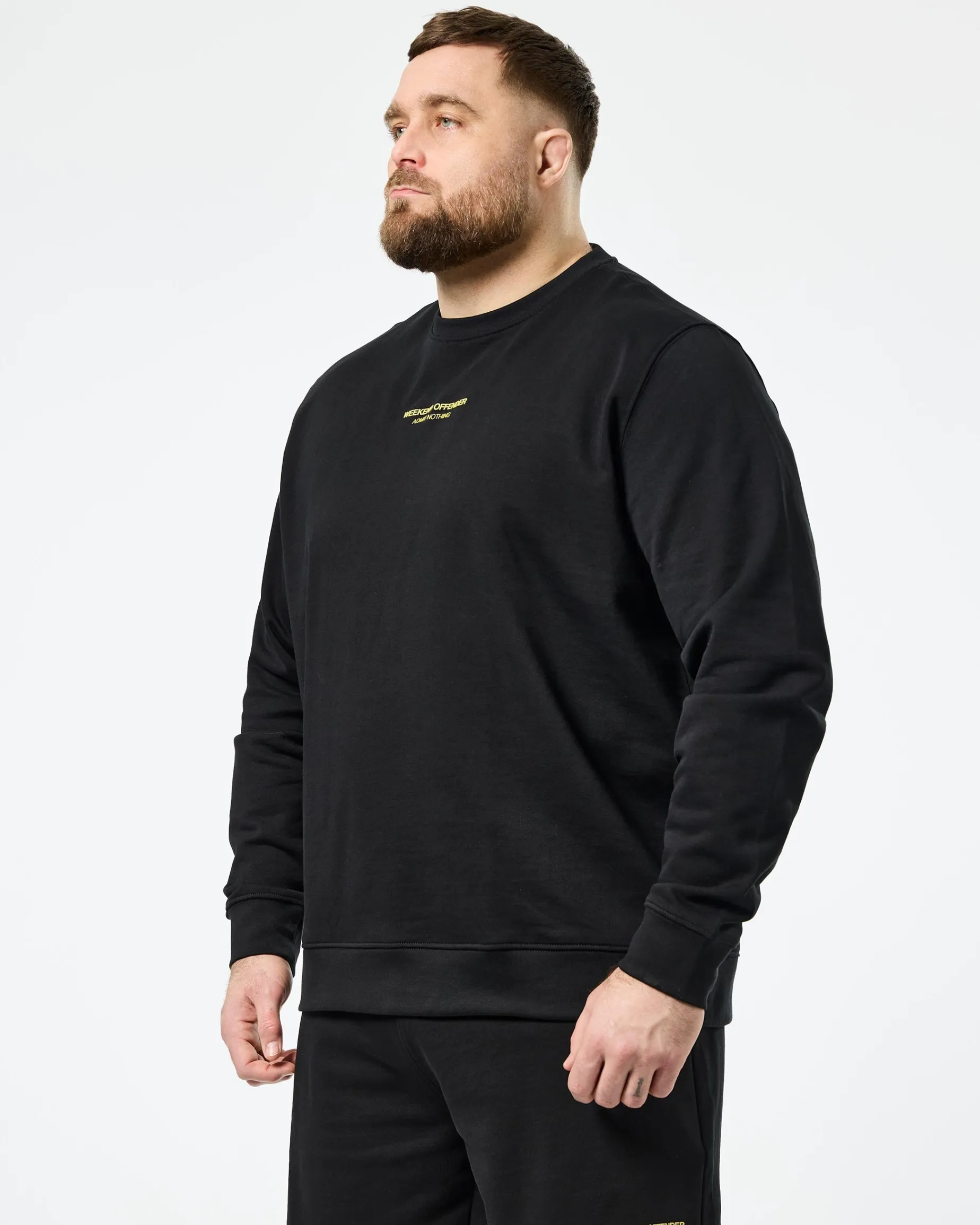 Große Größen - Raval Sweatshirt Schwarz/Peridot Grün