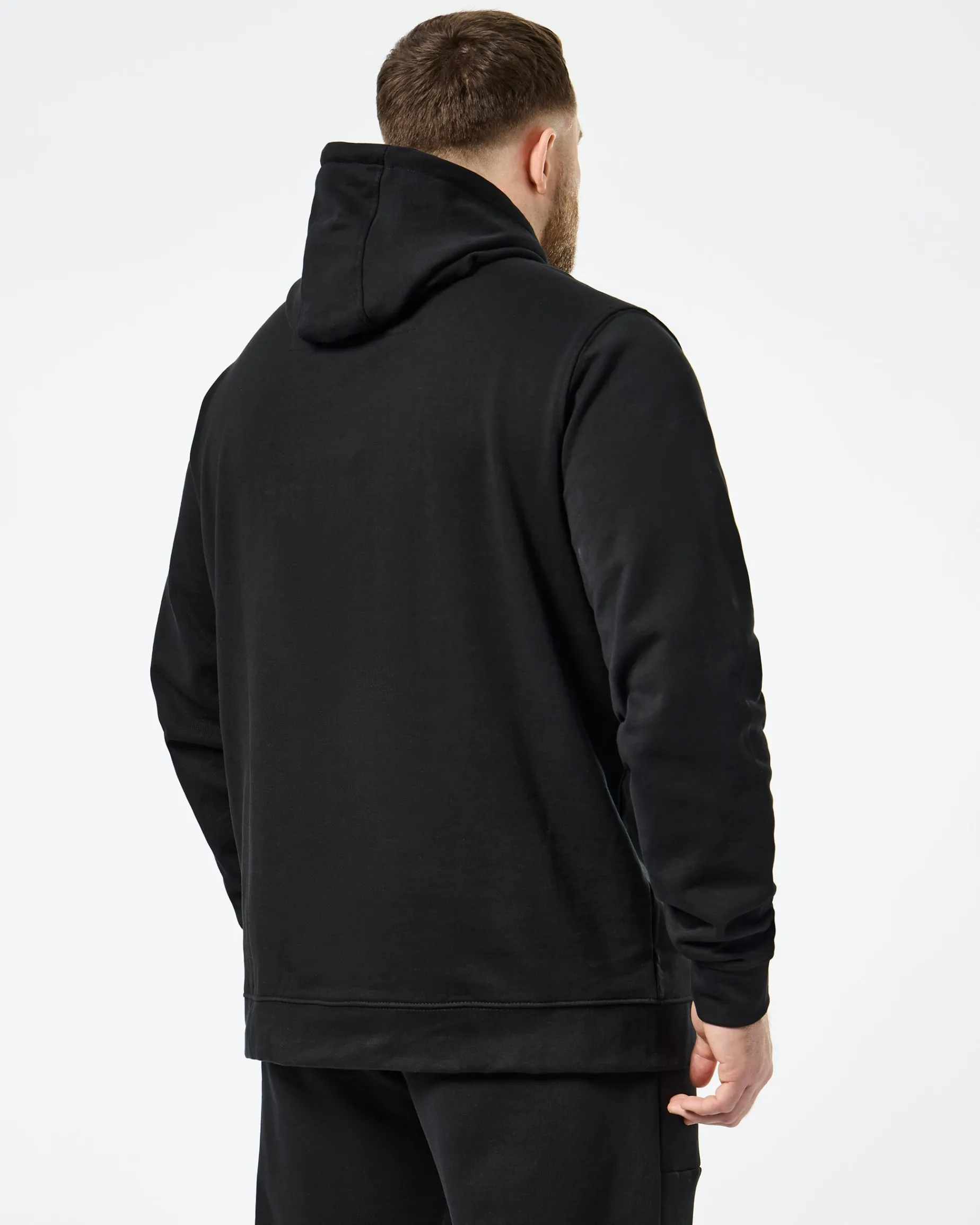Große Größen - Ribbe Hoodie Schwarz