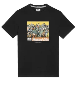 Große Größen - Selhurst Grafik T-Shirt Schwarz