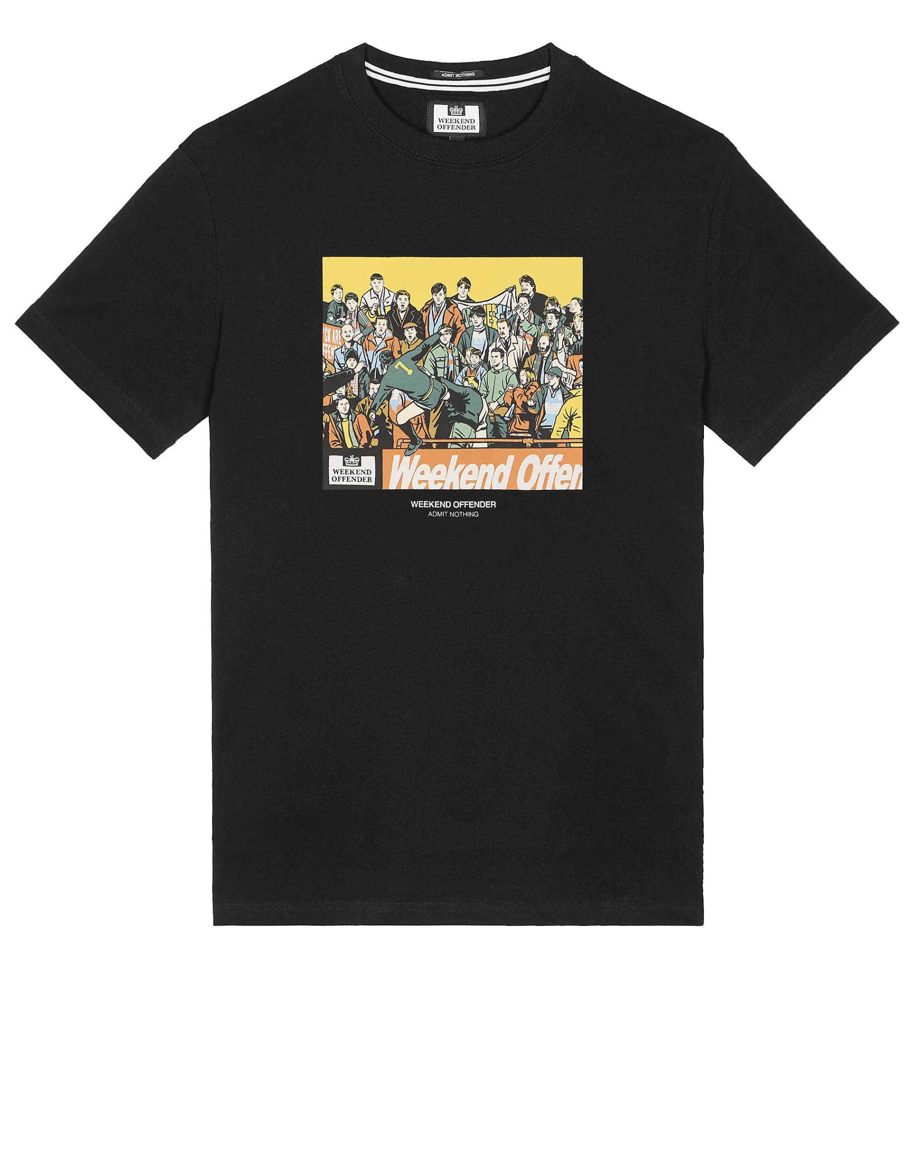Große Größen - Selhurst Grafik T-Shirt Schwarz