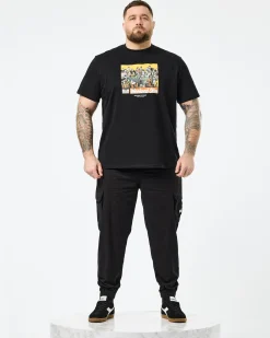 Große Größen - Selhurst Grafik T-Shirt Schwarz