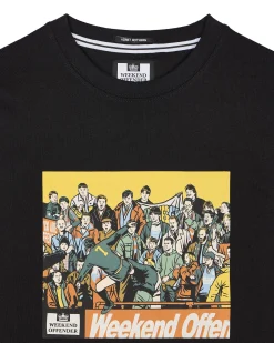 Große Größen - Selhurst Grafik T-Shirt Schwarz