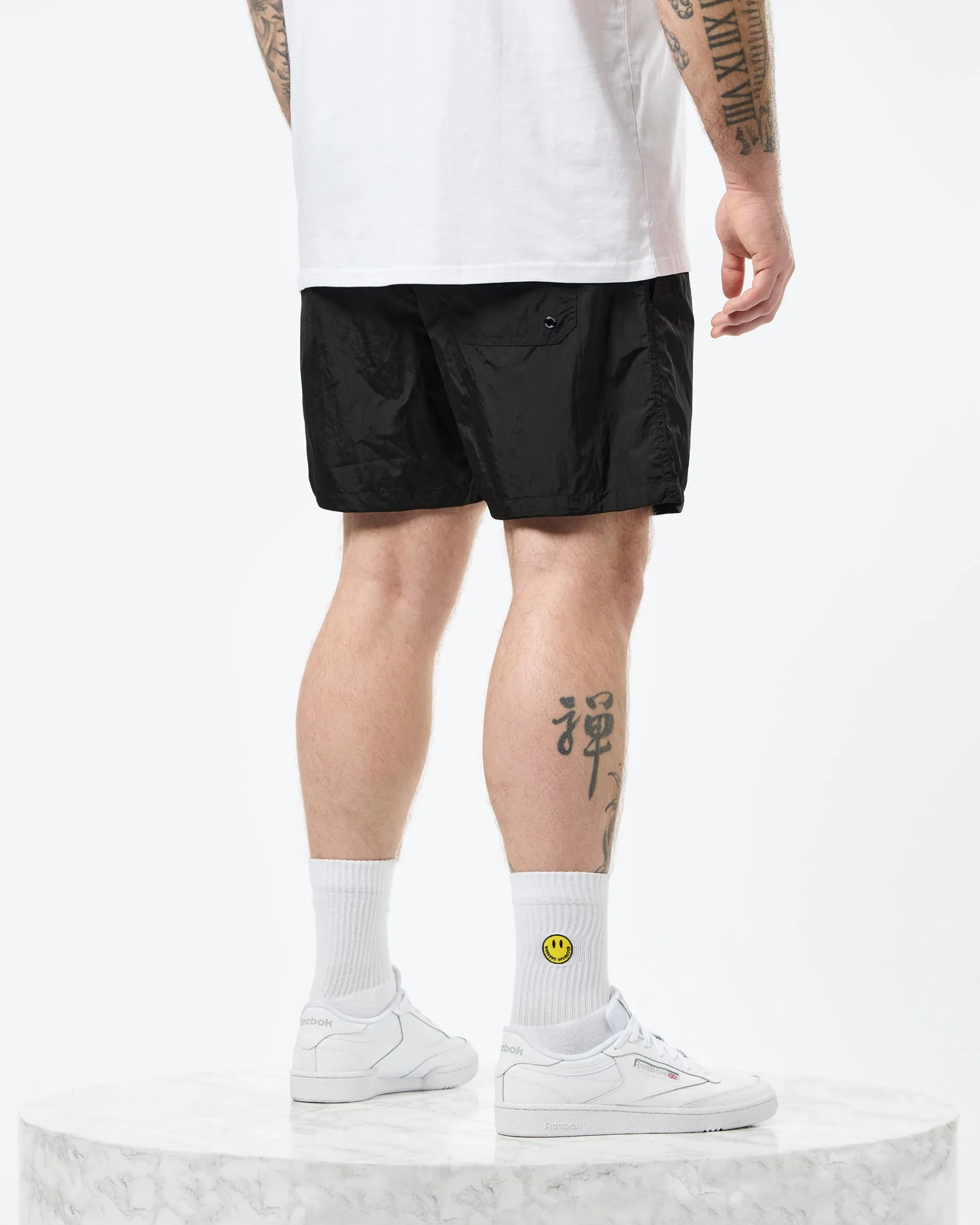 Große Größen - Stacks Badeshorts Schwarz