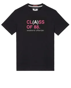 Große Größen - T-Shirt mit Grafik „Class A“ in Schwarz