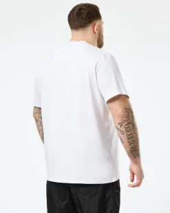 Große Größen - T-Shirt mit Grafik „Football + Festivals“ in Weiß