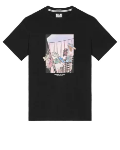 Große Größen - Turf Wars Grafik T-Shirt Schwarz