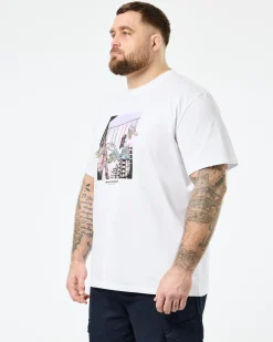 Große Größen - Turf Wars Grafik-T-Shirt Weiß