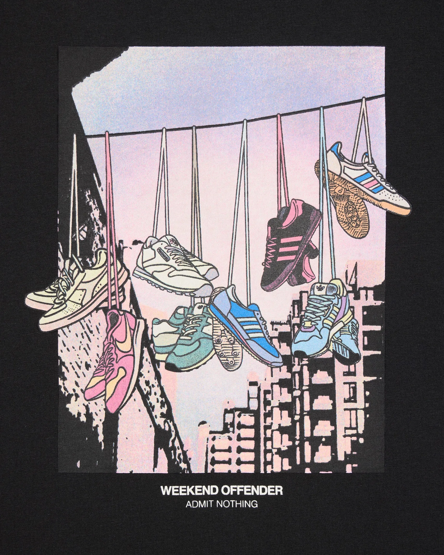 Große Größen - Turf Wars Grafik T-Shirt Schwarz
