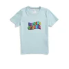 Hallelujah Grafik T-Shirt für Kinder Ocean Wave Blau