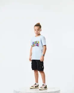 Hallelujah Grafik T-Shirt für Kinder Ocean Wave Blau