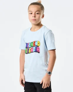 Hallelujah Grafik T-Shirt für Kinder Ocean Wave Blau