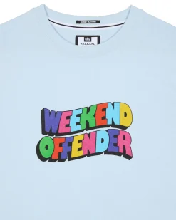 Hallelujah Grafik T-Shirt Ozeanwelle Blau