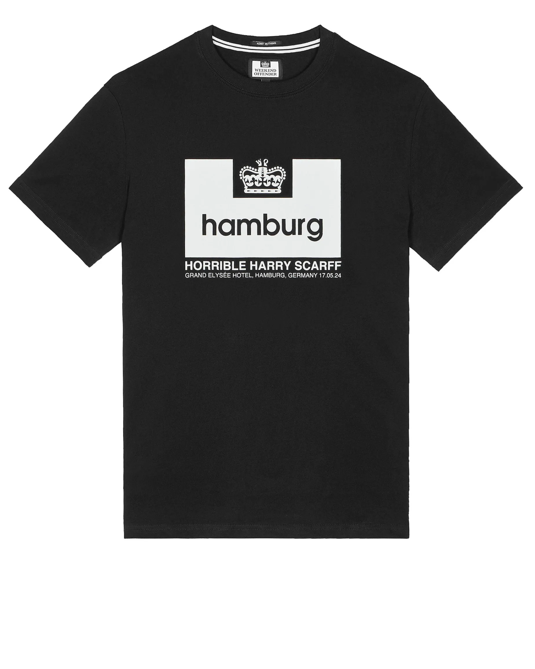 Harry x Hamburg Grafik-T-Shirt Schwarz