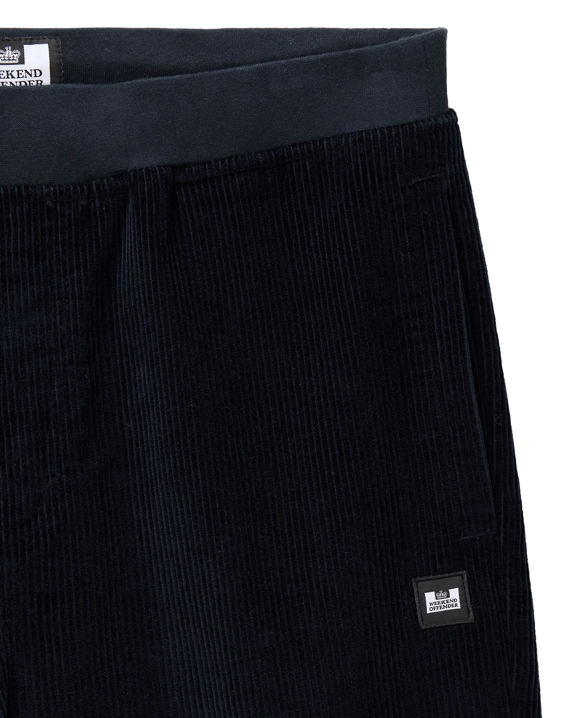 Hemsley – Cord-Trainingshose in Marineblau