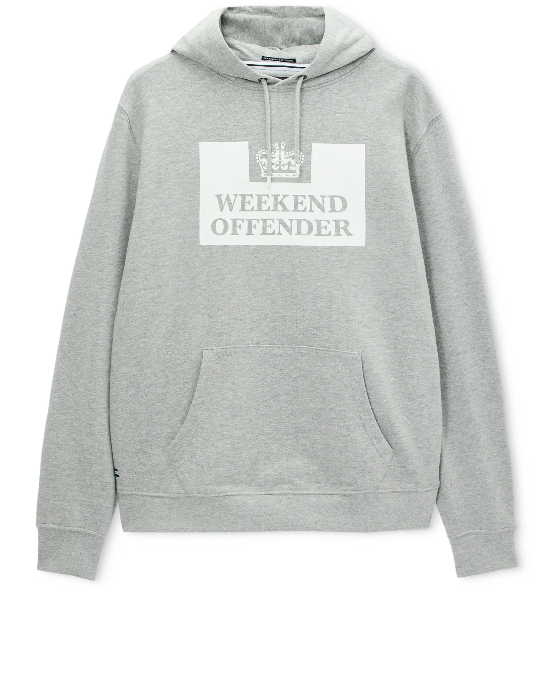 HM Service Klassischer Hoodie Graumeliert