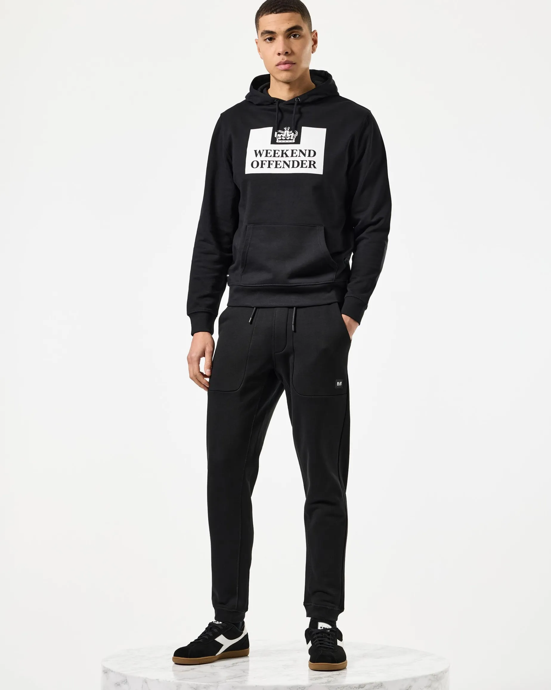 HM Service Klassischer Hoodie Schwarz