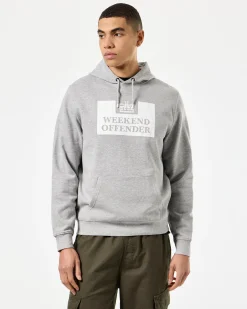 HM Service Klassischer Hoodie Graumeliert