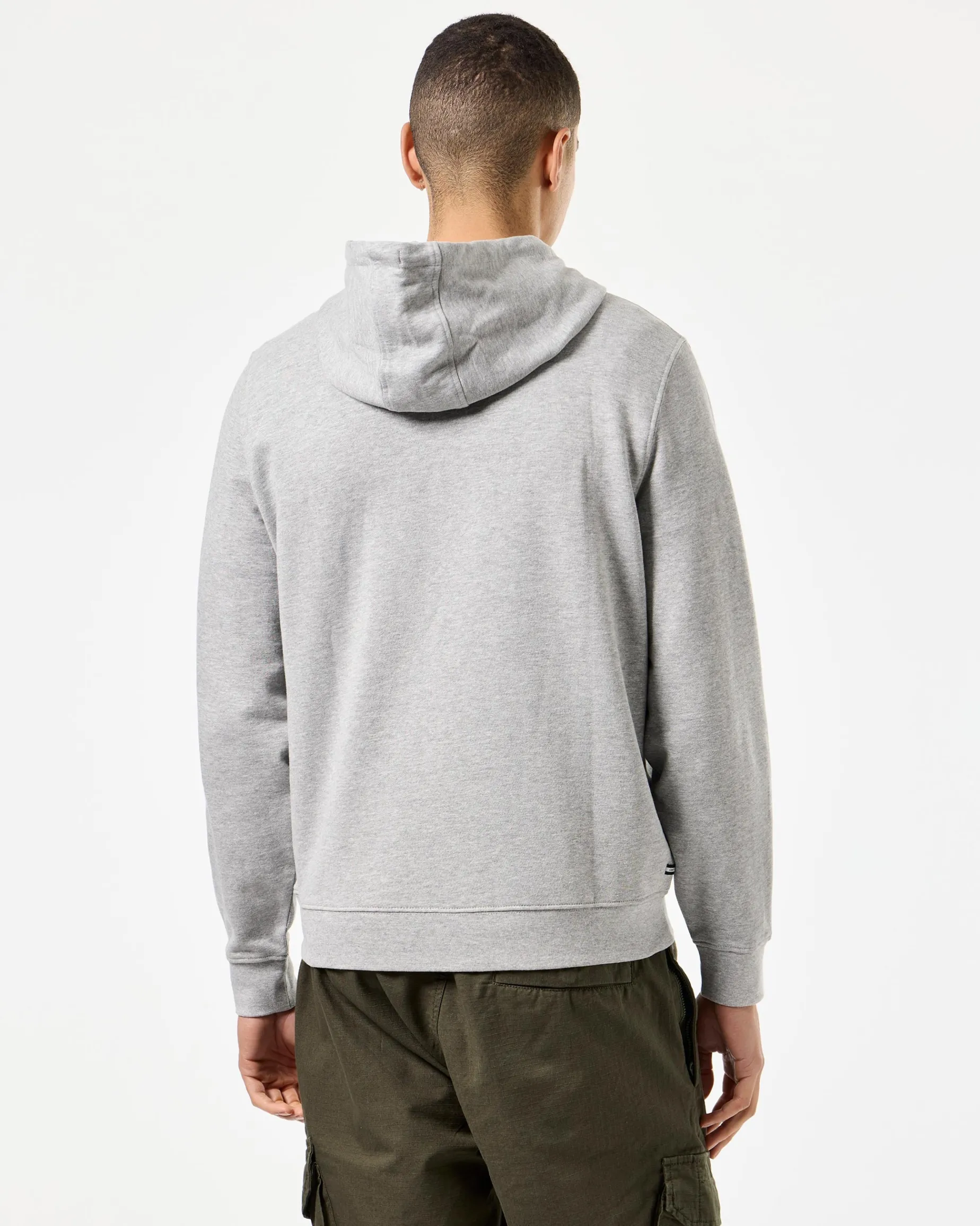 HM Service Klassischer Hoodie Graumeliert