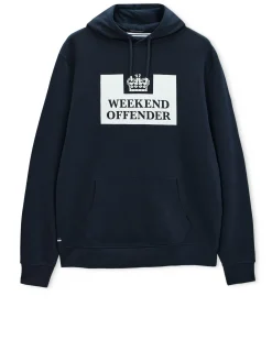 HM Service Klassischer Kapuzenpullover Marineblau