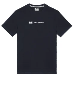 Jack Shore – Training Camp – T-Shirt mit Grafik, Marineblau