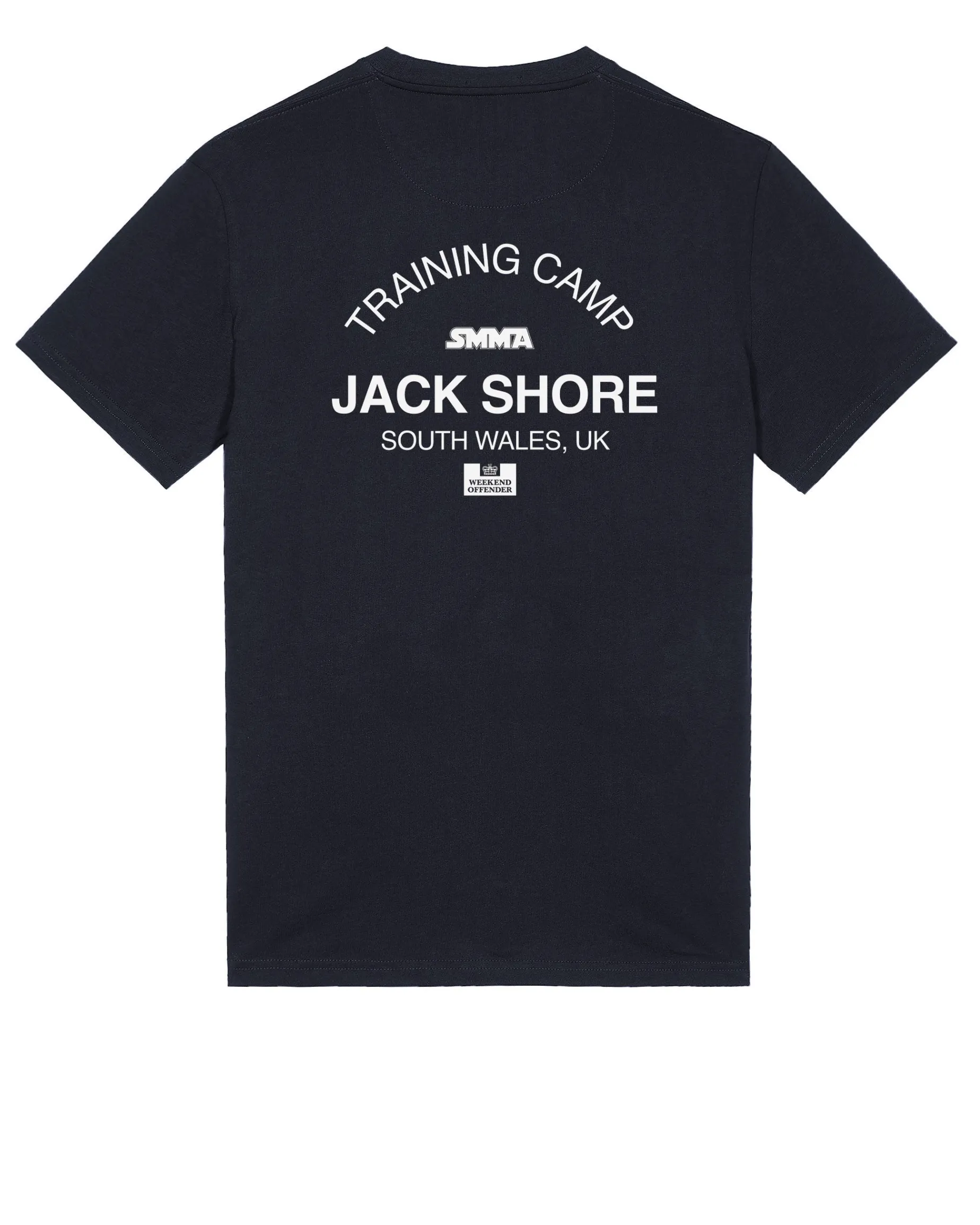 Jack Shore – Training Camp – T-Shirt mit Grafik, Marineblau