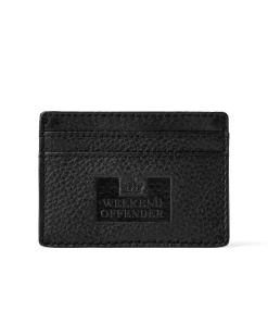 Kartenetui Aus Leder Mit Geschenkbox Schwarz