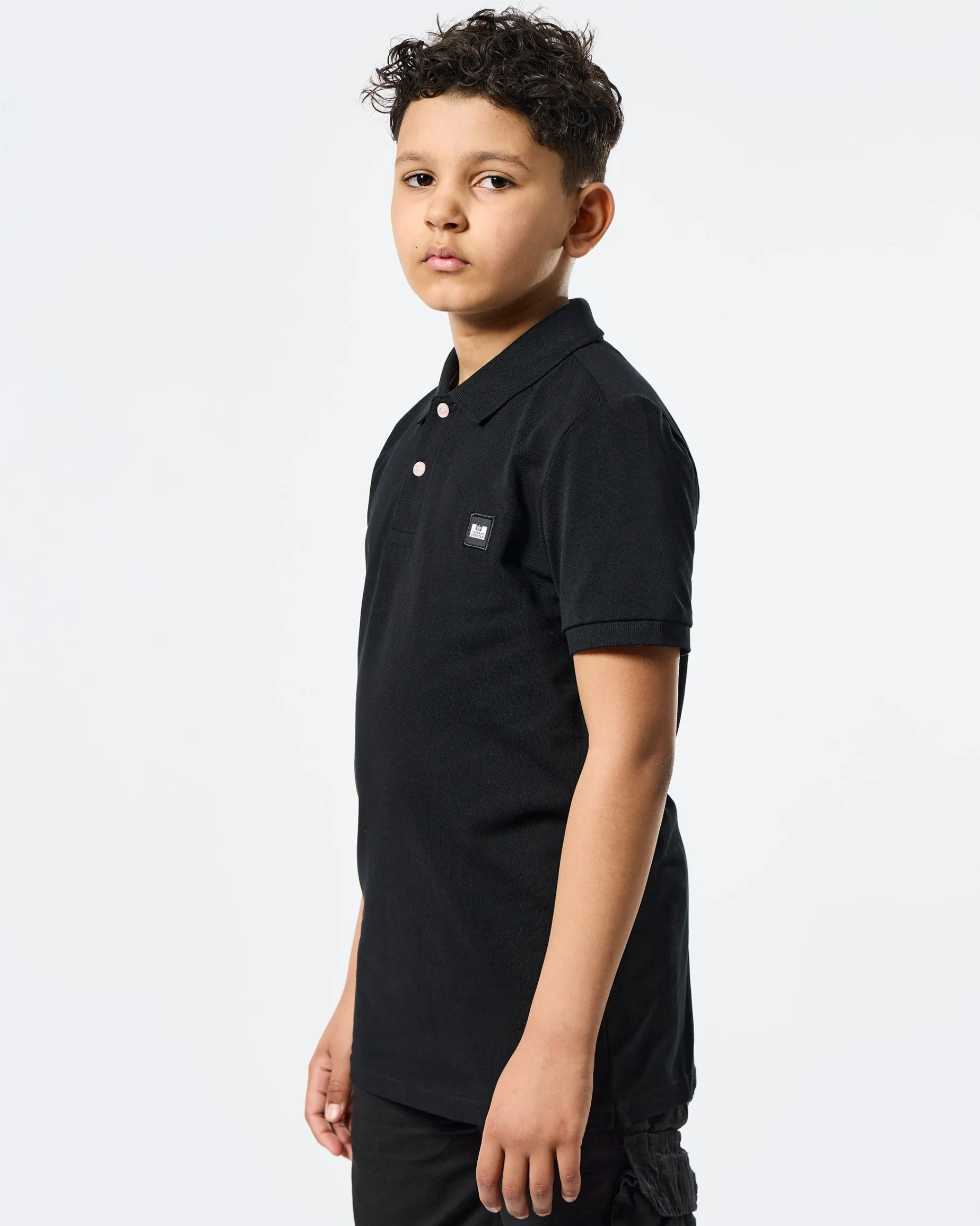 Kinder Caneiros Poloshirt Schwarz