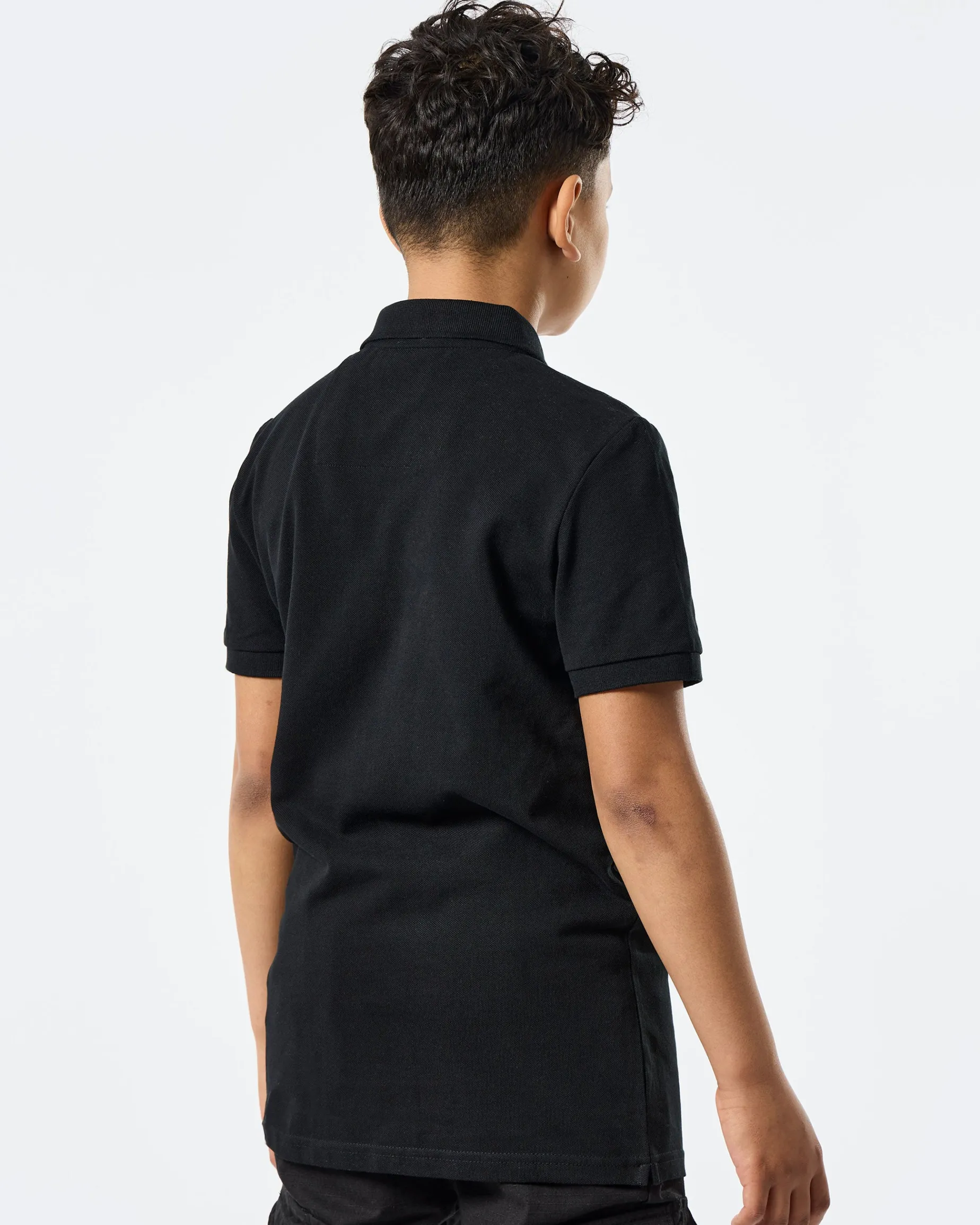 Kinder Caneiros Poloshirt Schwarz