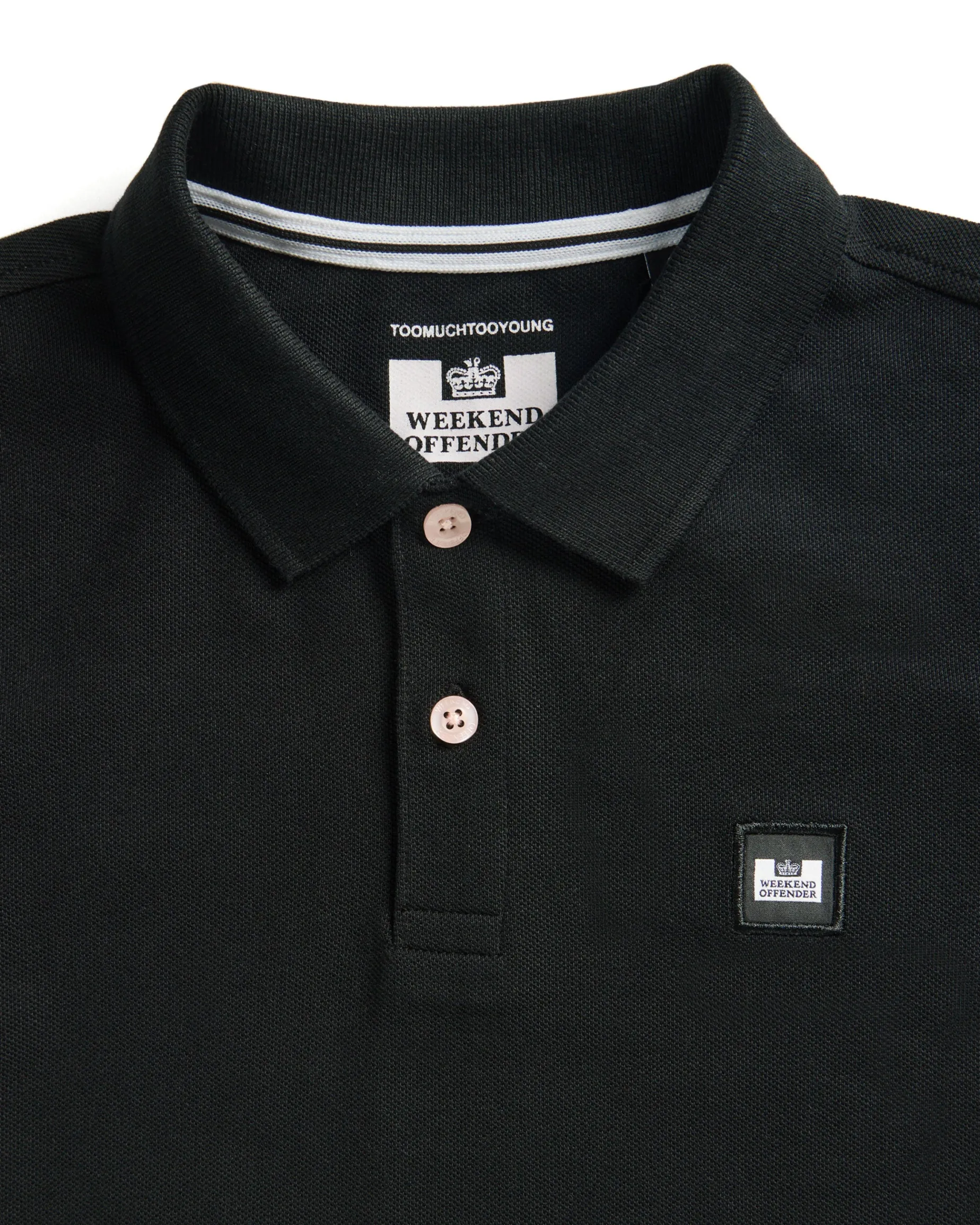 Kinder Caneiros Poloshirt Schwarz