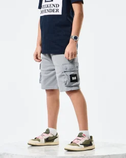 Kinder Pink Sands Jogger Shorts Rauchgrau