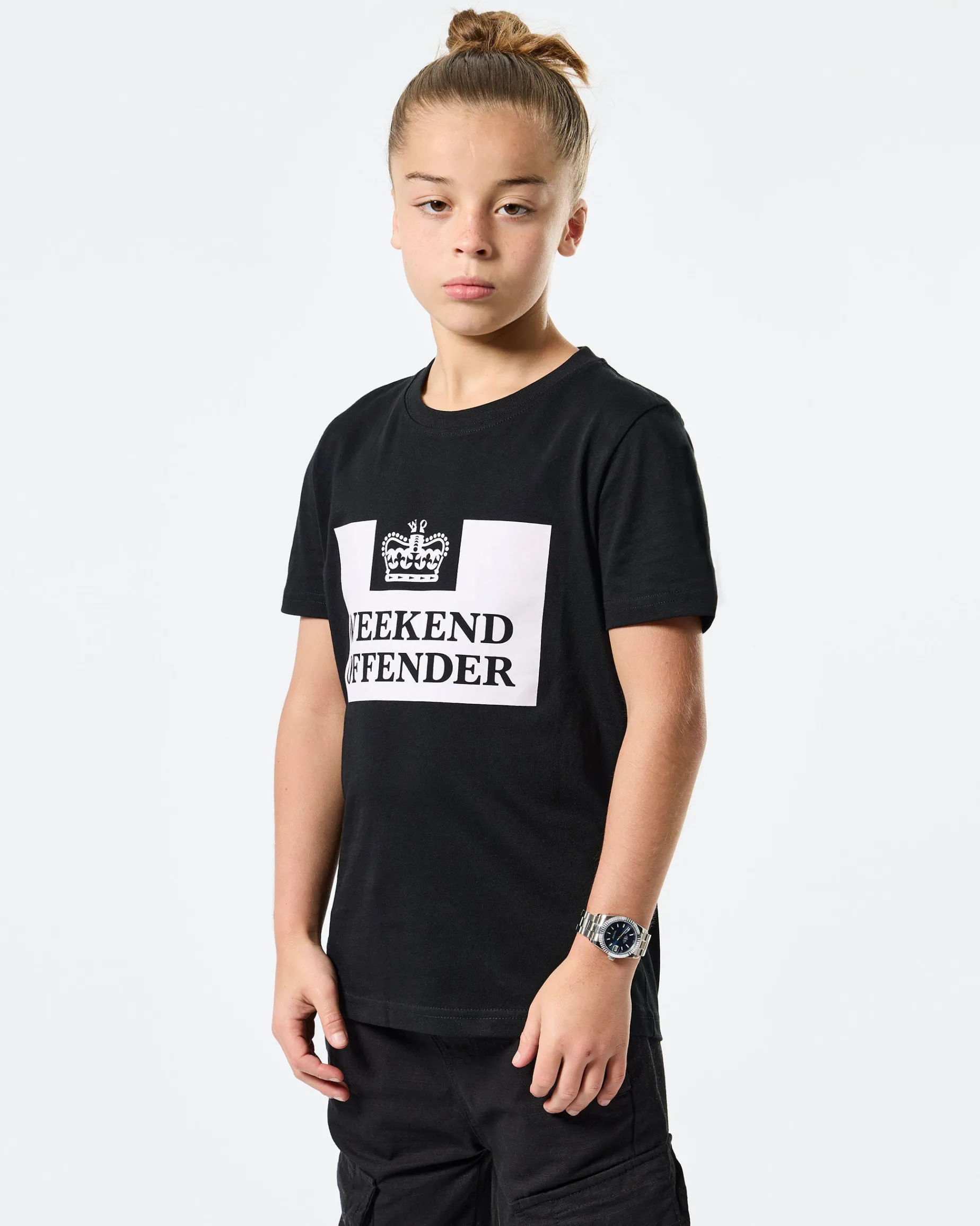 Kinder Prison Classic T-Shirt Schwarz