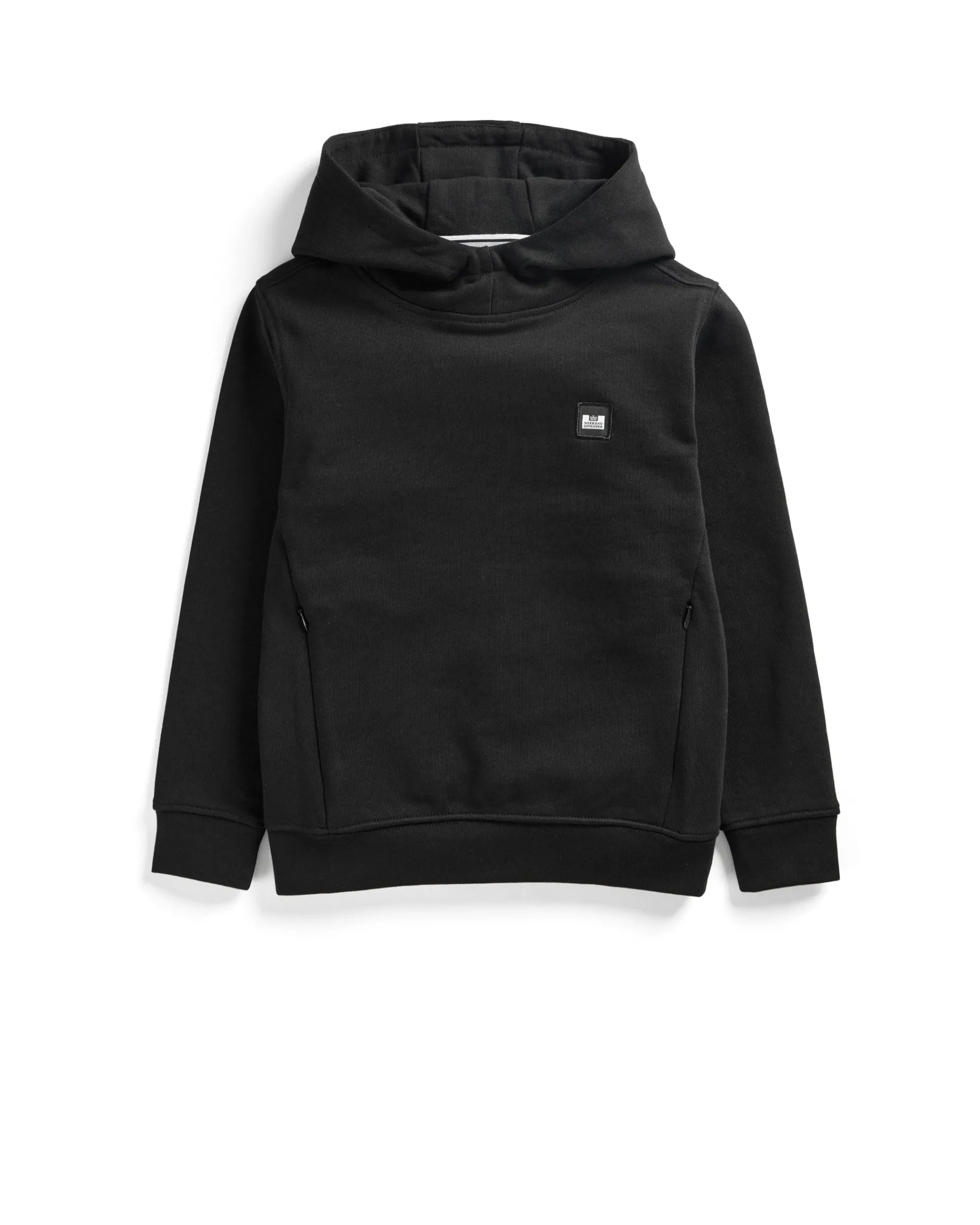 Kinder Ribbe Hoodie Schwarz