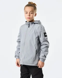 Kinder-Technikerjacke mit Netzfutter, Rauchgrau