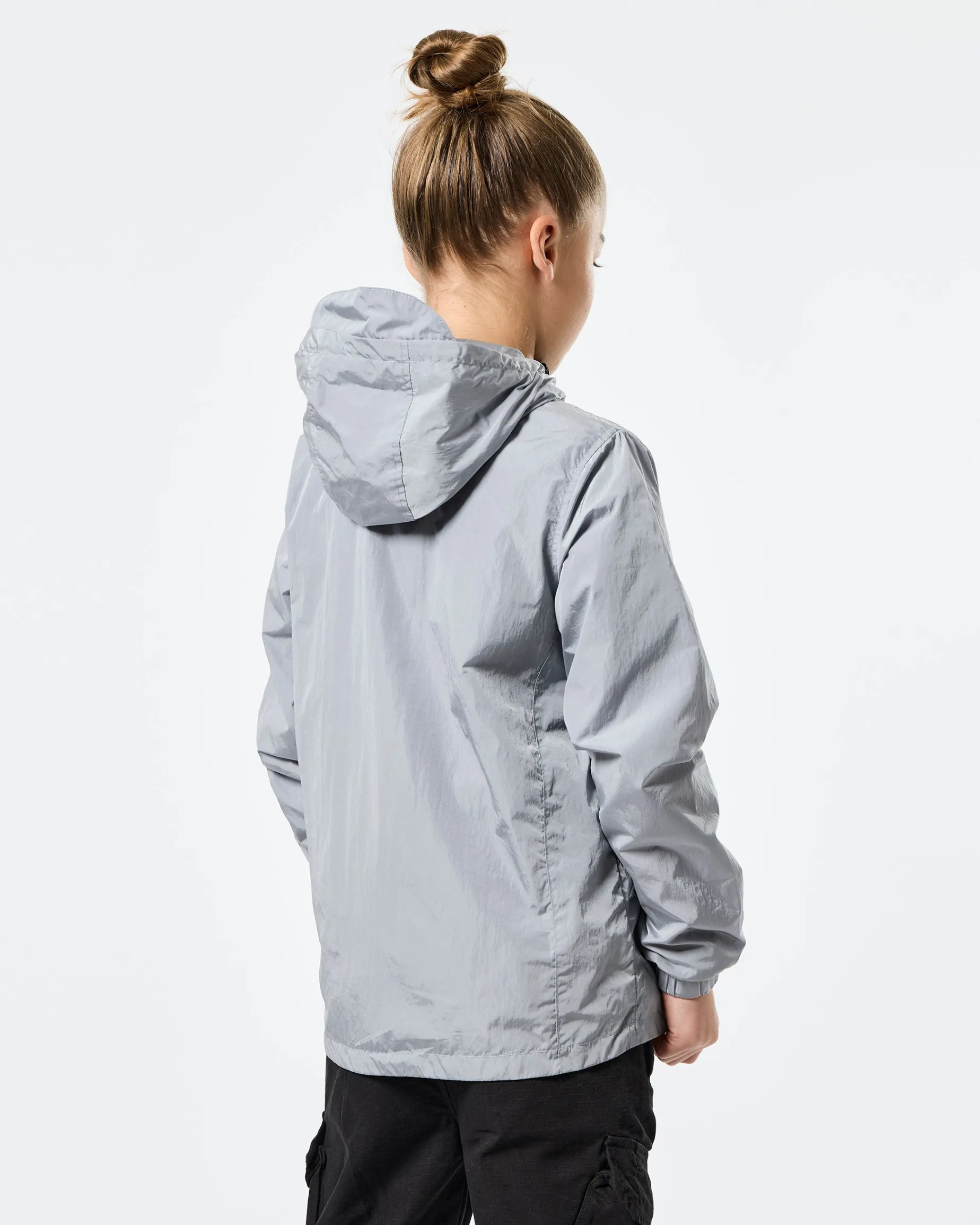 Kinder-Technikerjacke mit Netzfutter, Rauchgrau