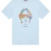 Kinky Afro Grafik T-Shirt Ozeanwelle