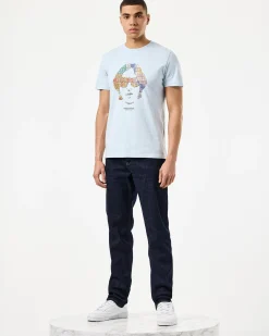 Kinky Afro Grafik T-Shirt Ozeanwelle