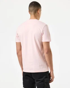 Kinky Afro Grafik T-Shirt Blasses Rouge