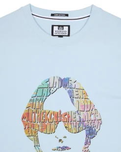 Kinky Afro Grafik T-Shirt Ozeanwelle