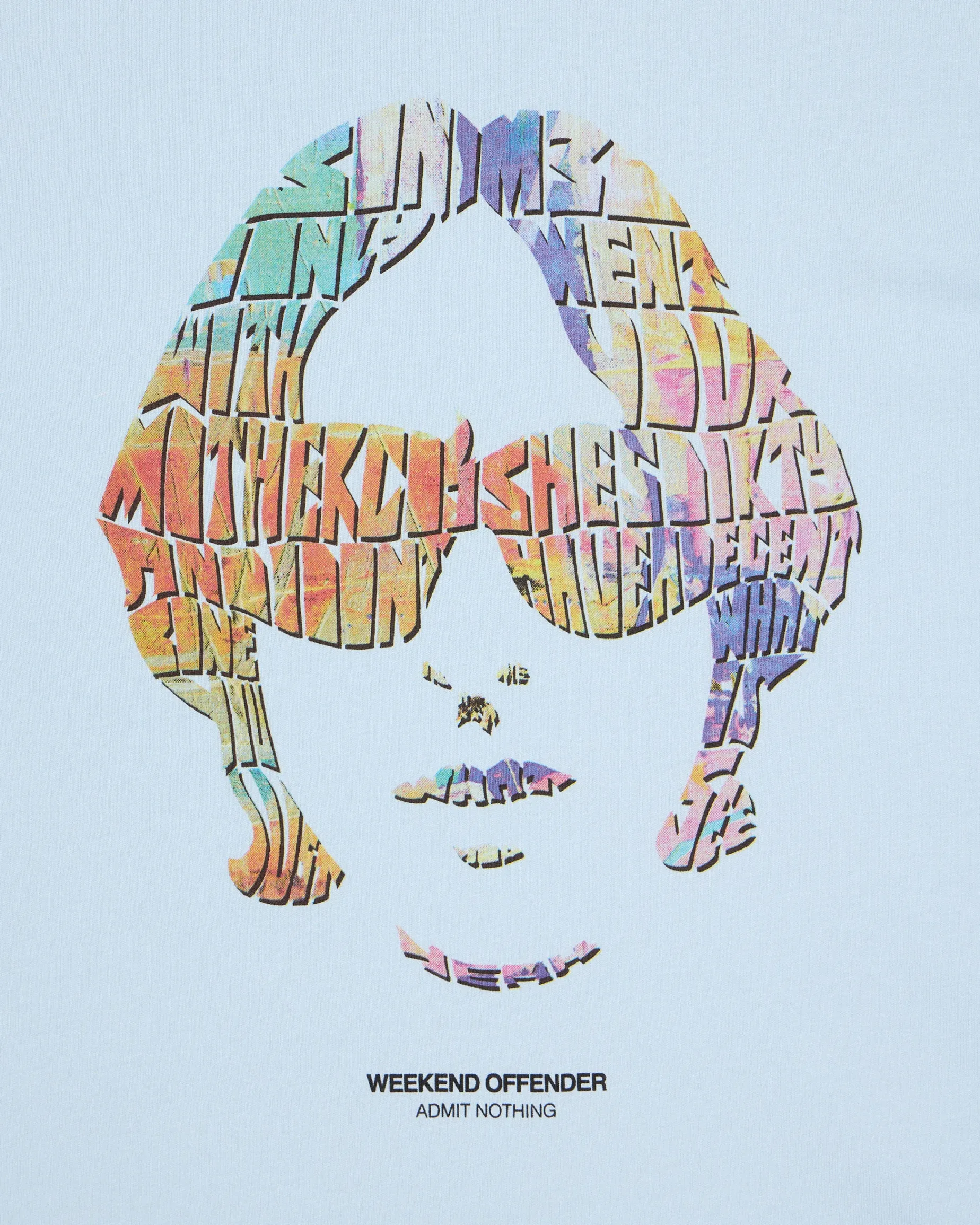 Kinky Afro Grafik T-Shirt Ozeanwelle